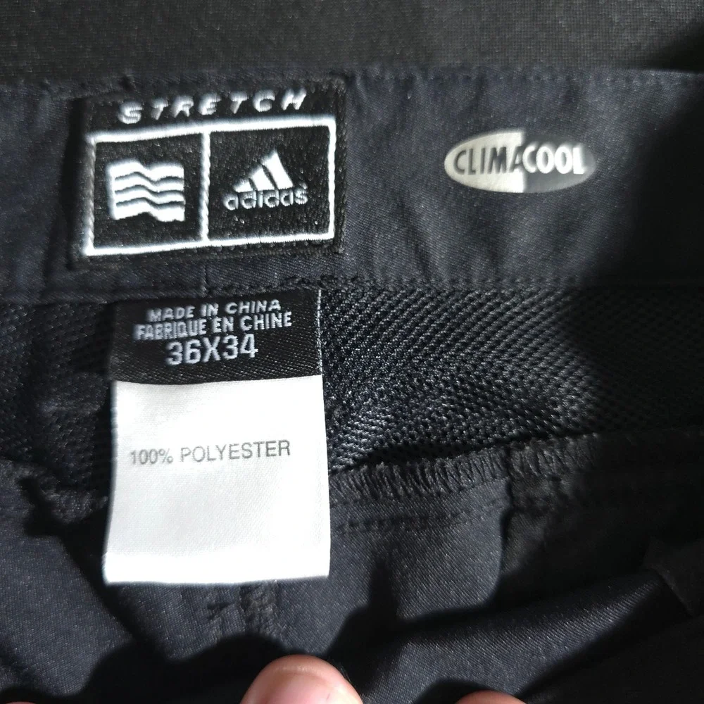 Adidas Golf Pants Mens 36x34‎ Black ClimaCool Stretch Performance AE7002 Solid